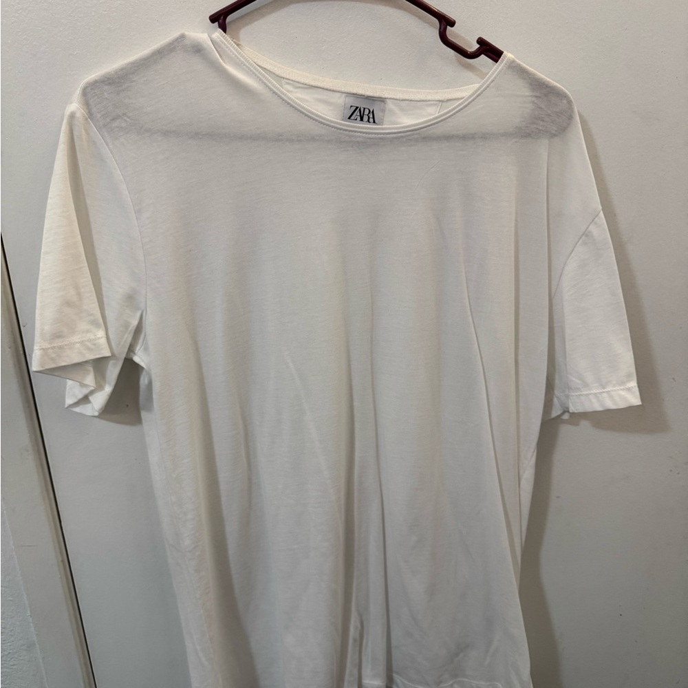 Zara Men's Classic Cream Tee